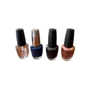 OPI Nail Polish Set 4pc Base Coat Get Ryd-of-thym Blues Worth a Pretty Penne